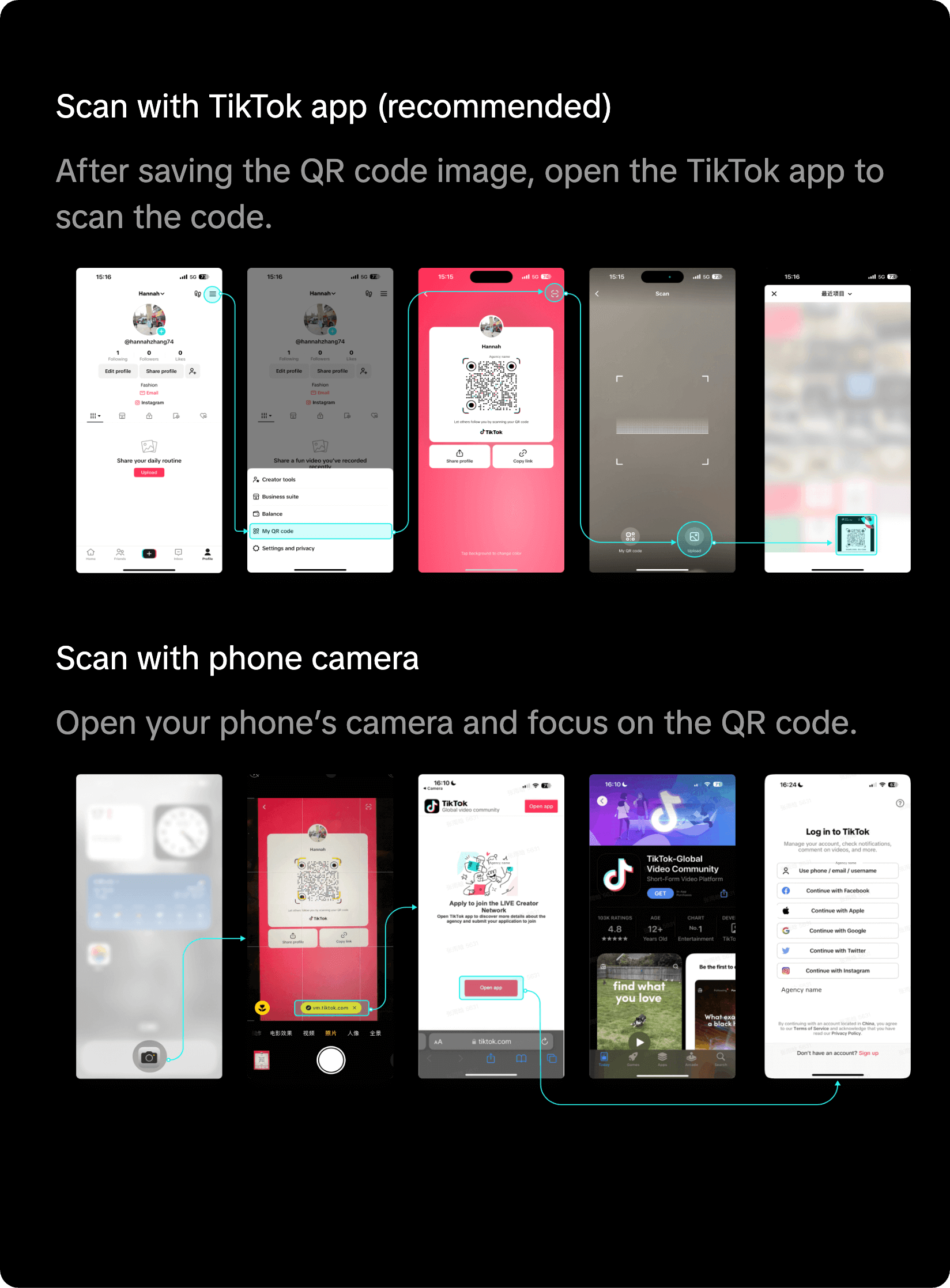 QR Code Instructions